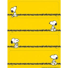 Snoopy Zig Zag Label Stickers - snoopn4pnuts.com