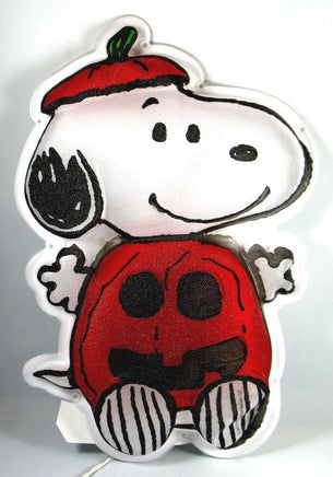 Snoopy Cordless Led Lighted Halloween Window Or Table Decor