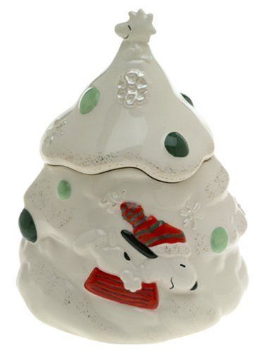 Lenox Snoopy's Christmas Candy Jar