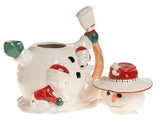 Lenox Snoopy's Christmas Teapot