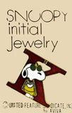 Snoopy Alphabet Cloisonne Pin - Red "K"