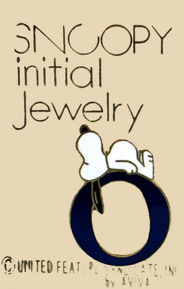 Snoopy Alphabet Cloisonne Pin - Blue "O"