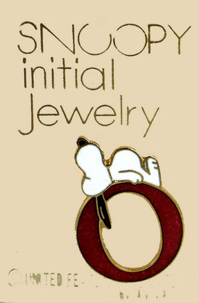 Snoopy Alphabet Cloisonne Pin - Red "O"