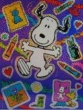 Large Holographic Snoopy Stickers - Over 6" High!