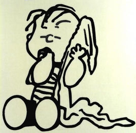 Linus Die-Cut Vinyl Decal - Black