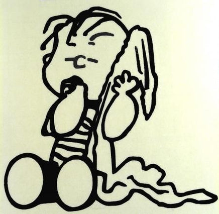 Linus Die-Cut Vinyl Decal - Black