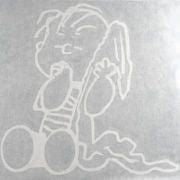 Linus Die-Cut Vinyl Decal - White