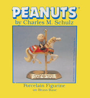 Peanuts Porcelain Figurine on Brass Base - Linus