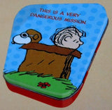 Snoopy Flying Ace and Linus Mini Tin Canister