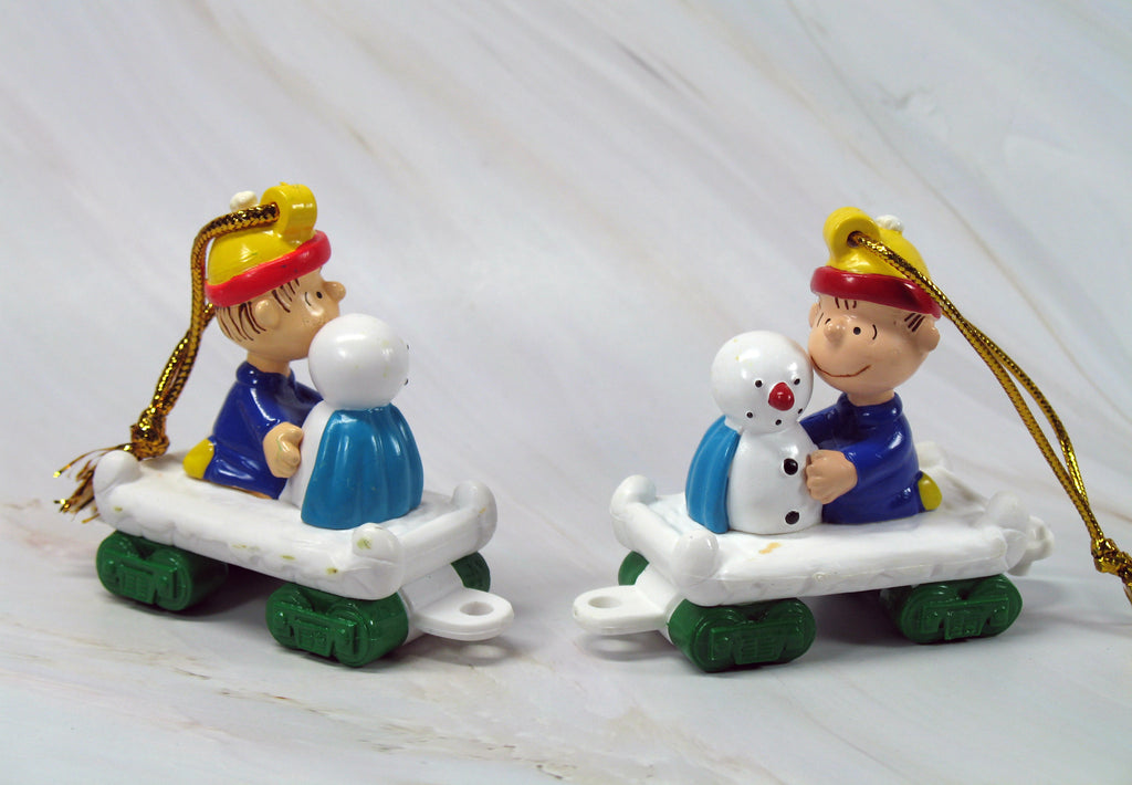 Linus PVC Train Christmas Ornament | snoopn4pnuts.com