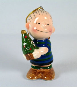 1975 Linus Holding Christmas Tree Ornament - snoopn4pnuts.com