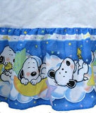 Lambs & Ivy Sleepytime Baby Snoopy Crib Skirt / Dust Ruffle