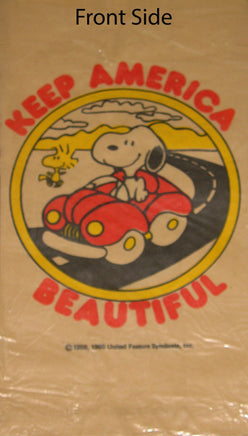 Snoopy Disposable Litter Bags / Lunch Bags - snoopn4pnuts.com