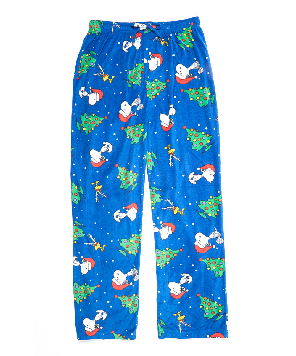 Pajama Pants Snoopy Christmas Pjs Blue Peanuts Christmas Pjs
