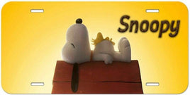 Snoopy Metal License Plate - Snoopy's Doghouse - snoopn4pnuts.com