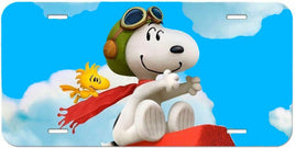 Snoopy Metal License Plate - Flying Ace - snoopn4pnuts.com