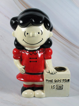 Peanuts Vintage Paper Mache Candle Holder - Lucy - snoopn4pnuts.com