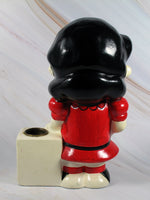 Peanuts Vintage Paper Mache Candle Holder - Lucy - snoopn4pnuts.com