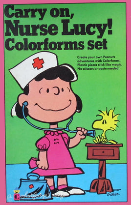 Carry On Nurse Lucy! Colorforms Set (Used/Missing 2 Pieces)