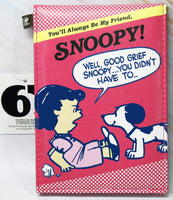 Peanuts Gang Faux Leather Padded Purse, Table, or Travel Mirror - snoopn4pnuts.com