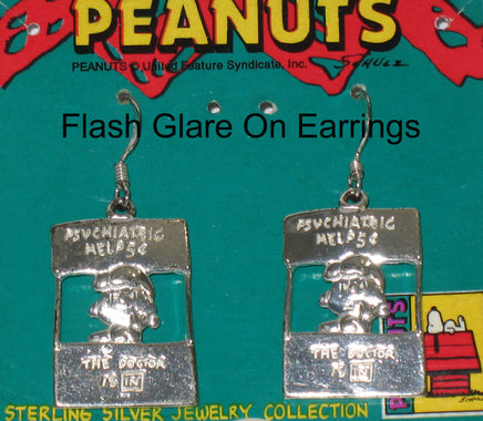 Lucy Psych Booth Sterling Silver Earrings - snoopn4pnuts.com