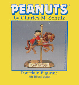Peanuts Porcelain Figurine On Brass Base - Lucy