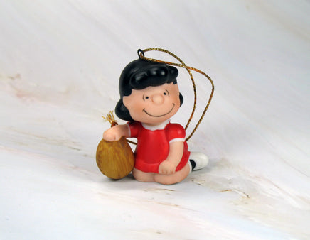 Lucy Porcelain Football Christmas Ornament - snoopn4pnuts.com