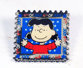 Peanuts Patriotic 4th of July Pin - Lucy - snoopn4pnuts.com