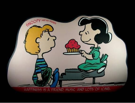 Die-Cut Vinyl-Covered Place Mat - Lucy And Schroeder