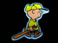 Charlie Brown Baseball Player Acrylic Magnet