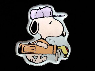 Snoopy Golfer Acrylic Magnet