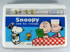 Peanuts 4-Piece Melamine Storage Container And Chopsticks Set (Great For Lunch Boxes/Bags!)