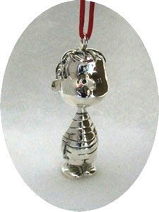 LINUS 3-D FIGURAL Silver Plated Ornament