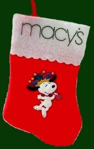 Macy's Mini Christmas Stocking