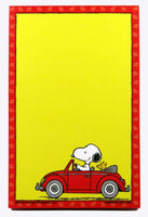Snoopy Magnetic Note Pad - Driving Car
