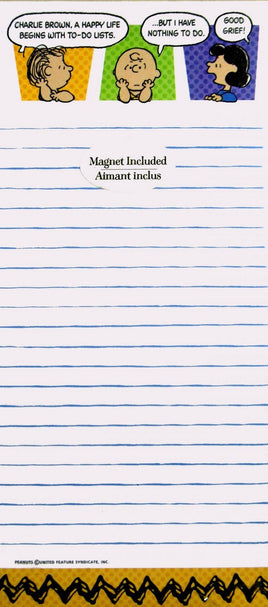 Peanuts Gang Magnetic Memo Pad