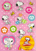 Snoopy Hearts and Flowers Magnet Set