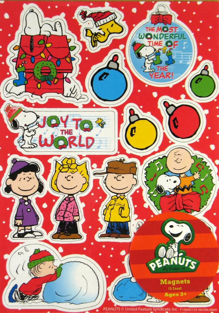 Peanuts Gang Christmas Magnet Set