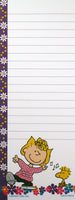 Peanuts Gang Magnetic Note Pad - Sally and Woodstock