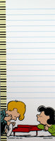 Peanuts Gang Magnetic Note Pad - Schroeder And Lucy