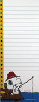 Peanuts Gang Magnetic Note Pad - Snoopy Fishing