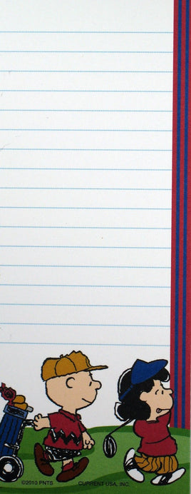 Peanuts Gang Magnetic Note Pad - Charlie Brown And Lucy