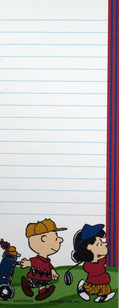 Peanuts Gang Magnetic Note Pad - Charlie Brown And Lucy