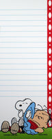 Peanuts Gang Magnetic Note Pad - Linus And Snoopy