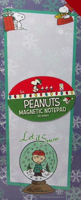 Peanuts Christmas Magnetic Note Pad - snoopn4pnuts.com