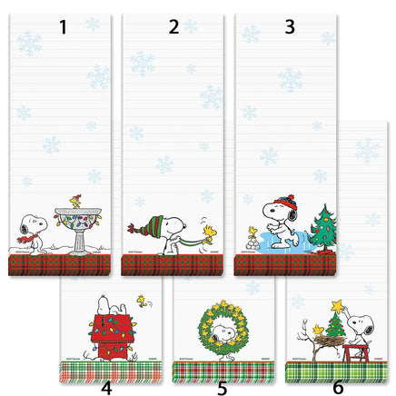 Snoopy Magnetic Note Pad - Christmas Traditions - snoopn4pnuts.com
