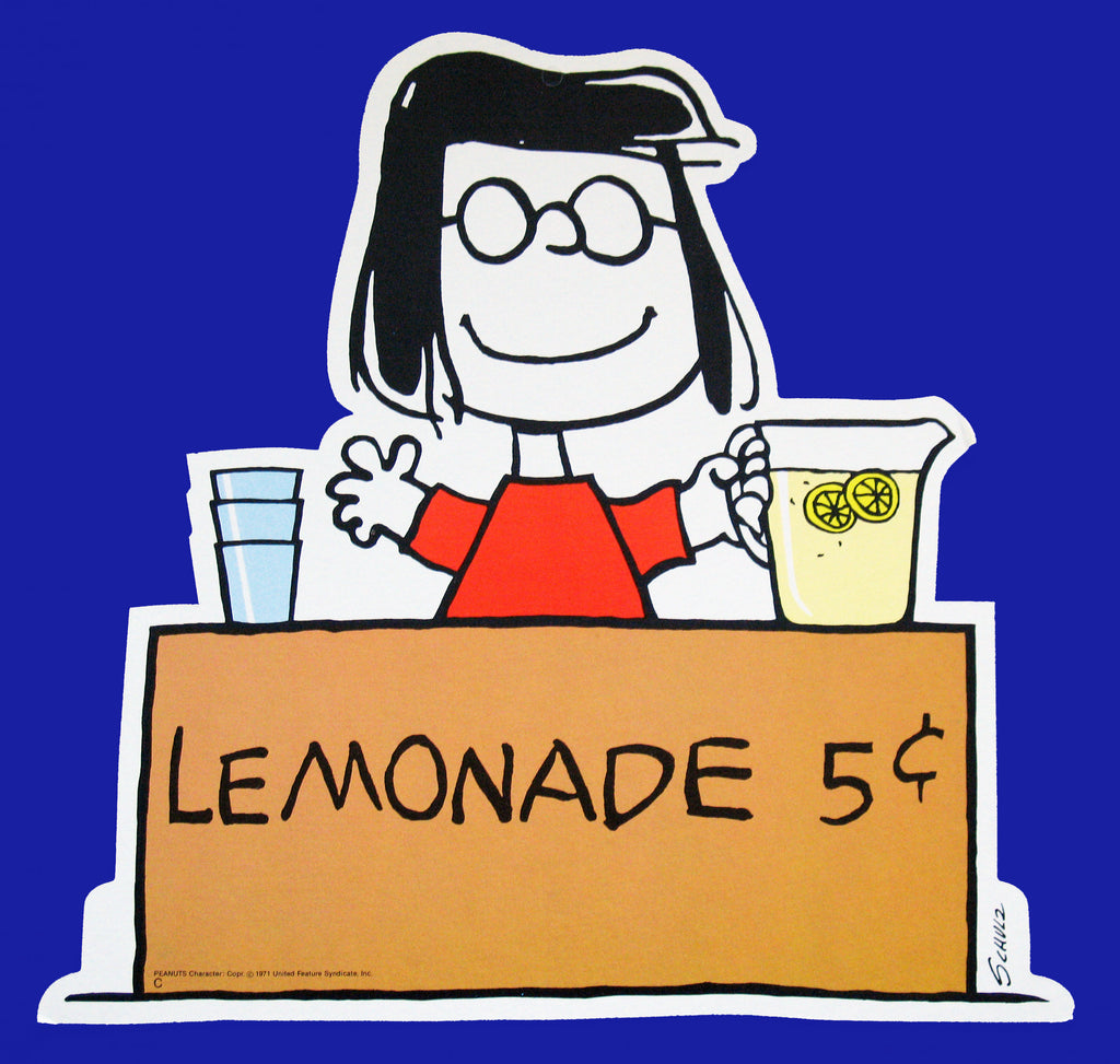 Peanuts Double-Sided Wall Decor - Marcie's Lemonade Stand