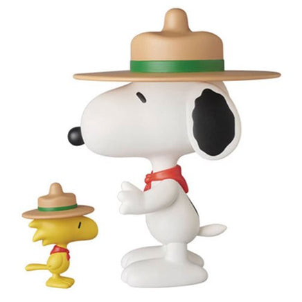 Medicom Peanuts Ultra Detail Figure - Beagle Scouts Snoopy And Woodstock (Series 3)