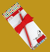 Peanuts Gang Hallmark Magnetic Note Pad and Pencil Set - SPECIAL LOW PRICE!