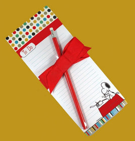 Peanuts Gang Hallmark Magnetic Note Pad And Pencil Set - Special Low Price!